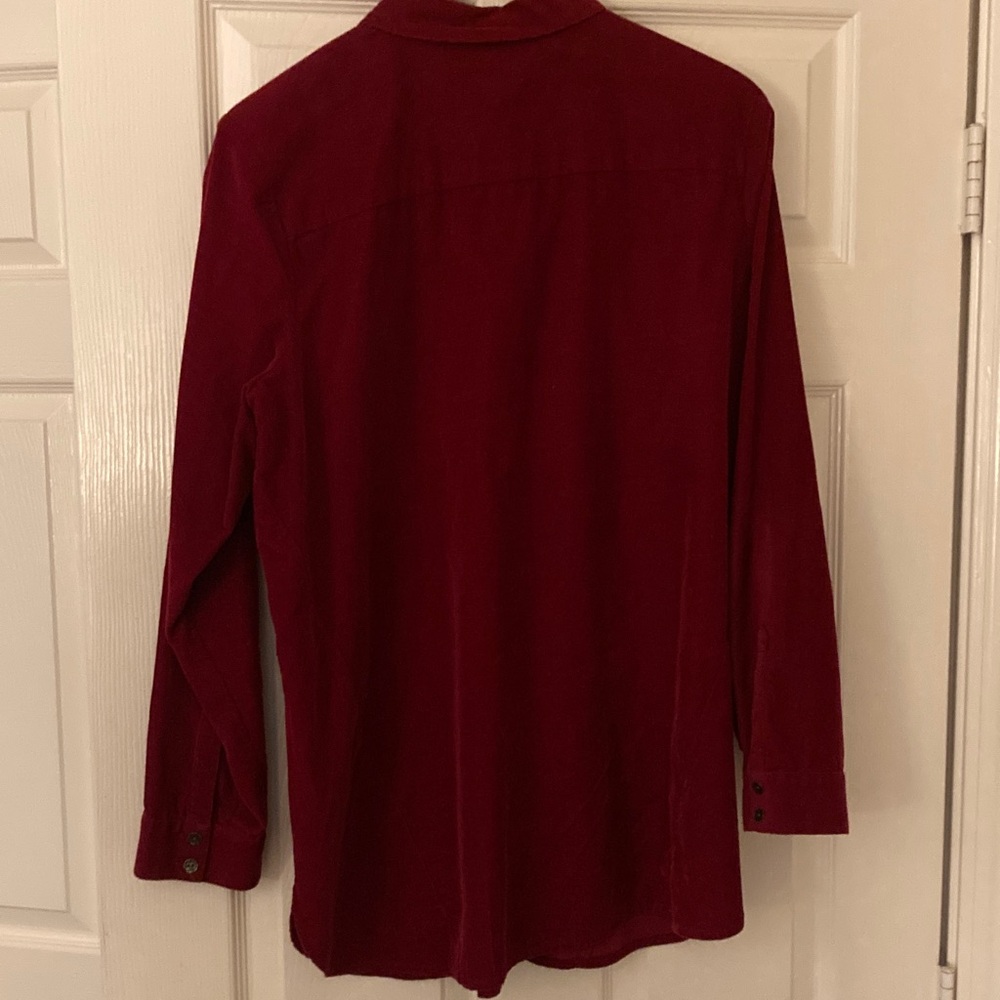 J. Jill Corduroy Shirt in Deep Red